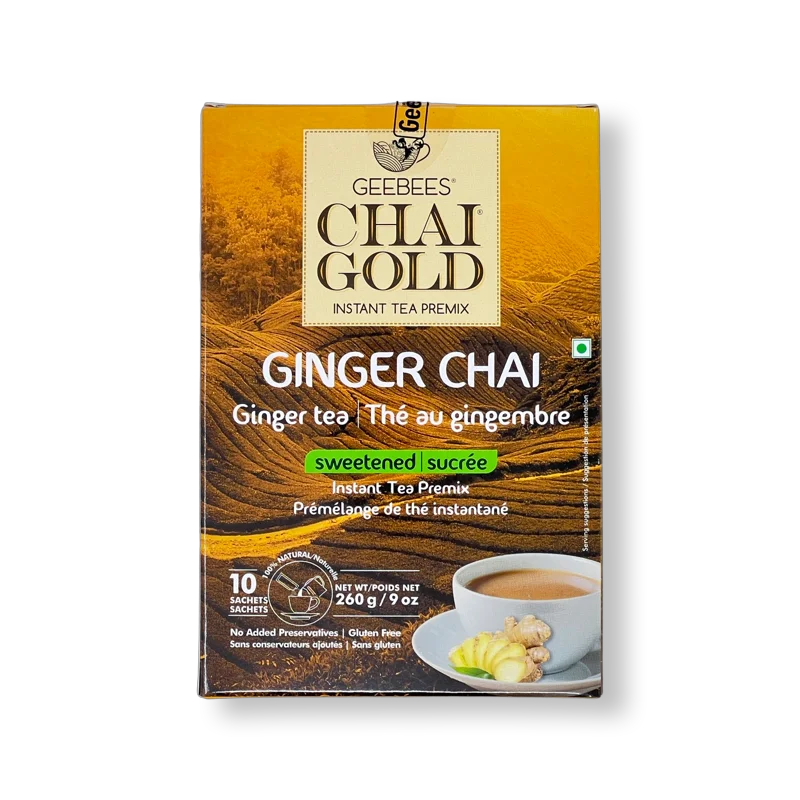 GeeBees GeeBees Chai Gold Ginger Chai Sweetened 220g 220g